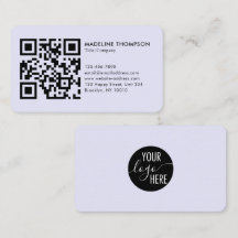 Professionell Ren Lavendel Företagets Logotyp QR-k