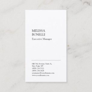 Professionell - rent minimalistisk, modern premie visitkort