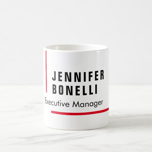 Professionell rent minimalistiskt modernt trendig kaffemugg (Center)