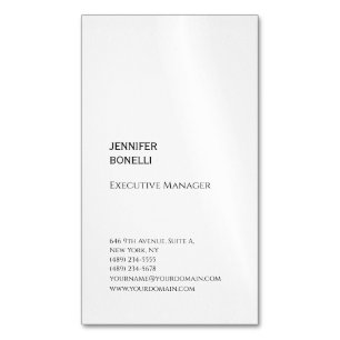 Professionell rent minimalistiskt modernt trendig magnetiska visitkort