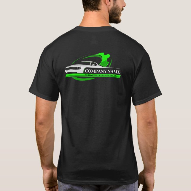 Professionell reparation av bilar, bilmekaniker t shirt (Baksida)