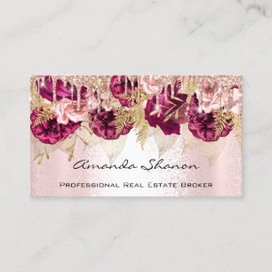 Professionell Ro blommor Drift QRCODE Logotyp Visitkort