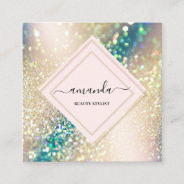 Professionell Ro Ram Holograph Beauty Ro Fyrkantigt Visitkort