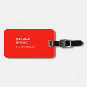 Professionell röd minimalist modern bagagebricka