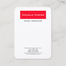 Professionell röd vit med minimal Elegant