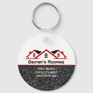 Professionell Roofing Company Construction Busines Nyckelring