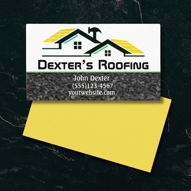 Professionell Roofing Company Construction Visitkort (Skapare uppladdad)