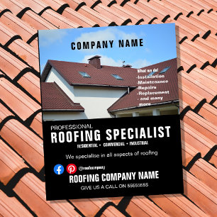 Professionell Roofing Company Flyer Anpassade