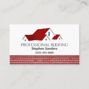 Professionell Roofing Construction Company Visitkort