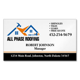 Professionell Roofing Service Magnetiska Visitkort