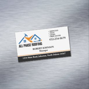 Professionell Roofing Service Magnetiska Visitkort