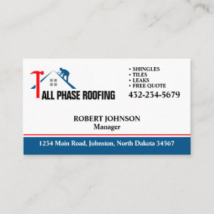 Professionell Roofing Service Visitkort
