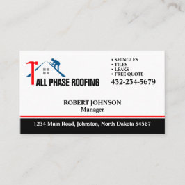 Professionell Roofing Service Visitkort