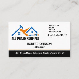 Professionell Roofing Service Visitkort