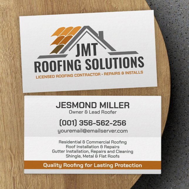 Professionell Roofing Services - Tofer Visitkort (Skapare uppladdad)
