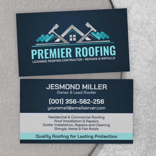 Professionell Roofing Services - Tofer Visitkort (Skapare uppladdad)