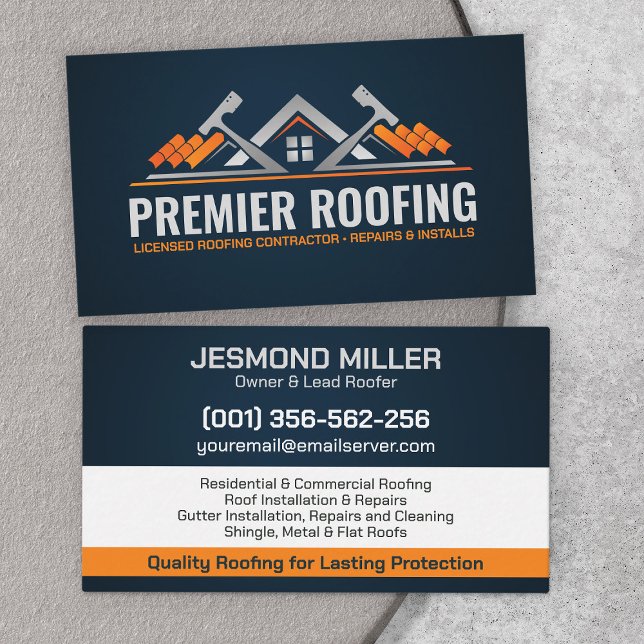 Professionell Roofing Services - Tofer Visitkort (Skapare uppladdad)