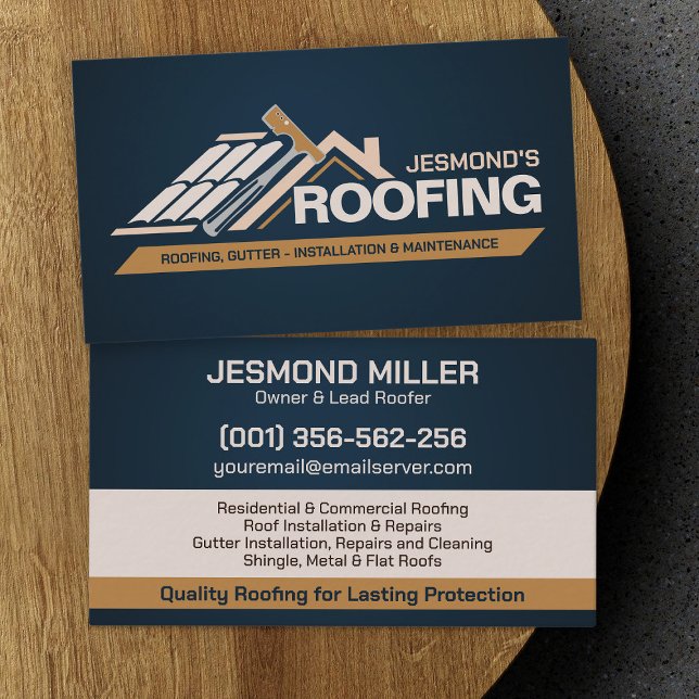 Professionell Roofing Services - Tofer Visitkort (Skapare uppladdad)