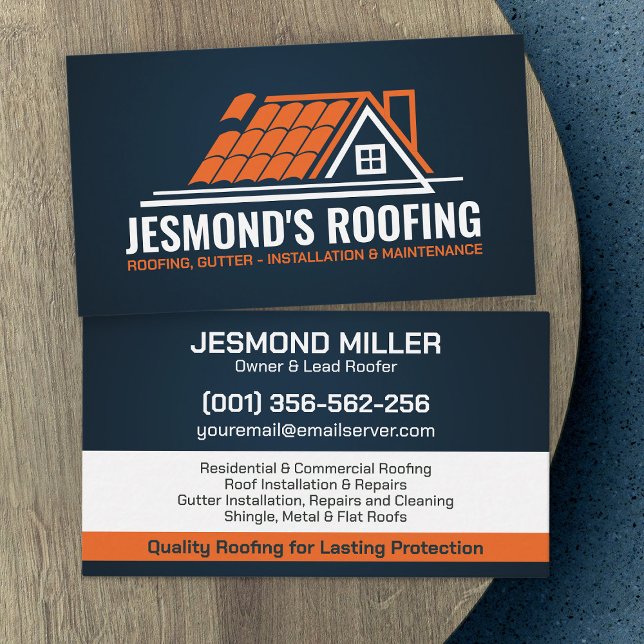 Professionell Roofing Services - Tofer Visitkort (Skapare uppladdad)