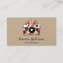 Professionell Rosa Blommigt Camera Photographer Kr