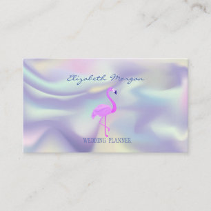 Professionell Rosa Flamingo, Holografisk Visitkort