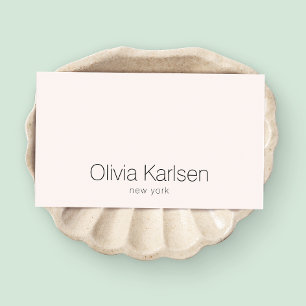 Professionell Rosa Modern Minimalistic Beauty Salo Visitkort
