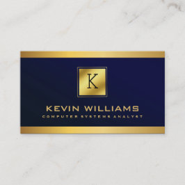Professionell Royal Blue Computer System Analyst Visitkort