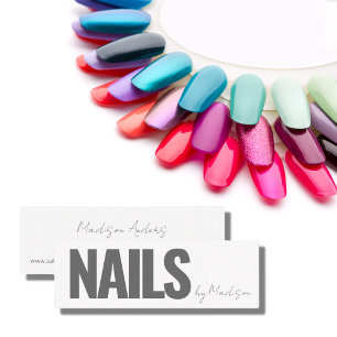 Professionell Salon Spa Nagel Tech Mini Visitkort