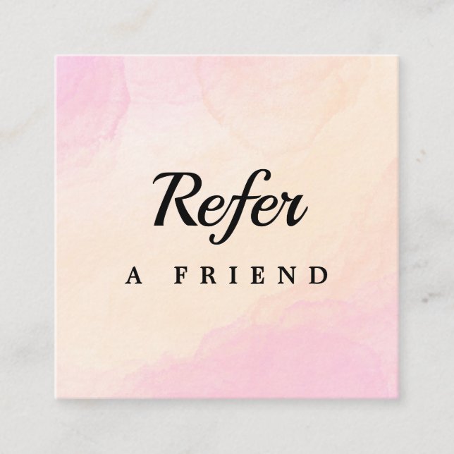 Professionell salong & spa-referenskort | Redigerb Rabattkort (Framsida)