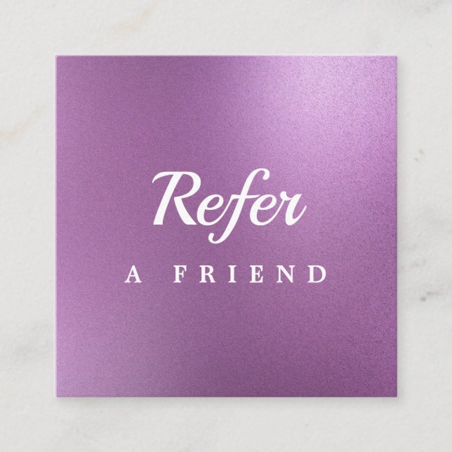 Professionell salong & spa-referenskort | Redigerb Rabattkort (Framsida)