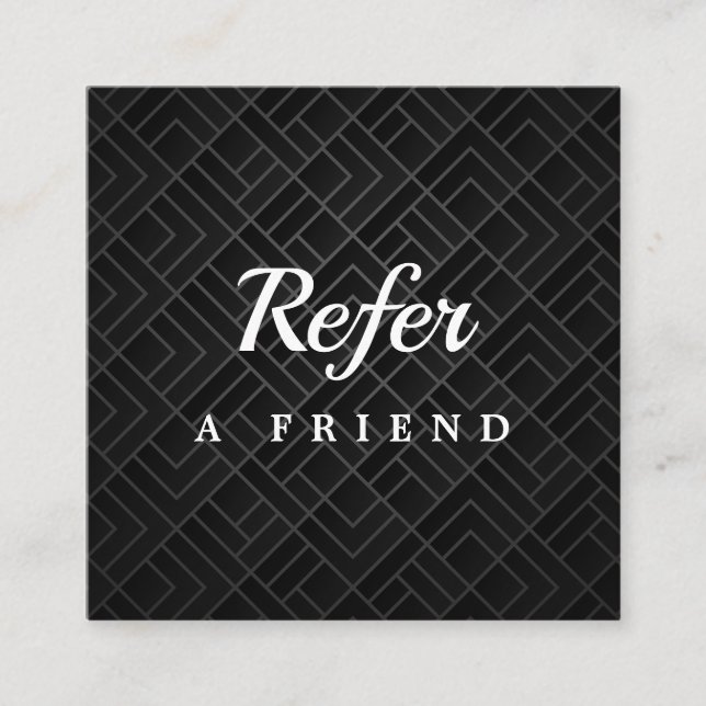 Professionell salong & spa-referralkort | Redigerb Rabattkort (Framsida)