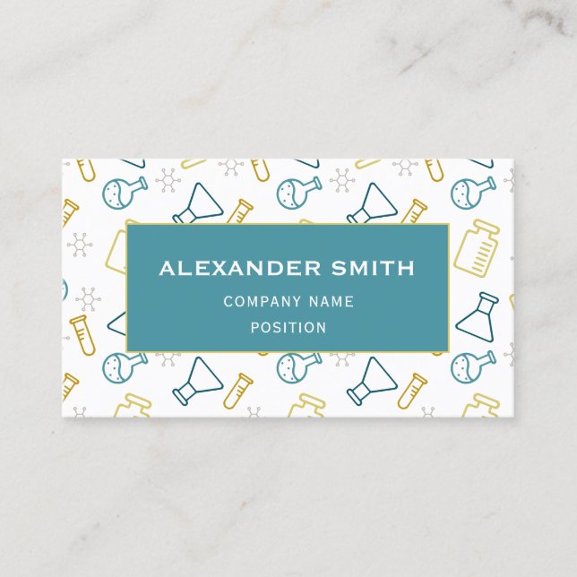 Professionell Science Company Corporate Visitkort (Framsida)