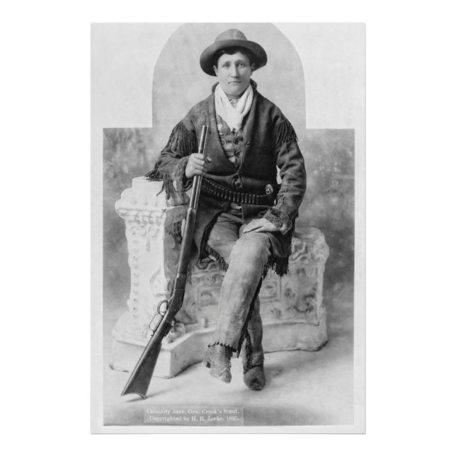 Professionell Scout Calamity Jane 1895 Fototryck (Framsidan)