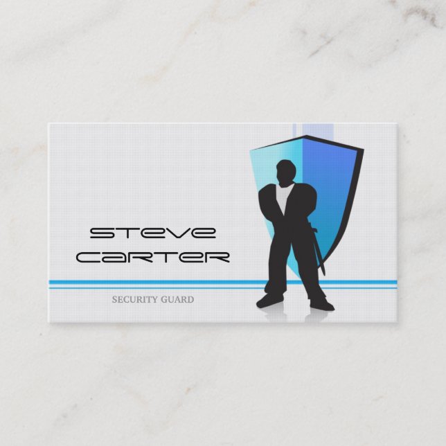 professionell Security Guard Sentinel Watcher Card Visitkort (Framsida)