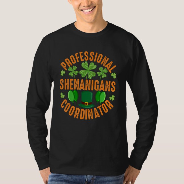 Professionell Shenanigans Coordinator - St Patrick T Shirt (Framsida)