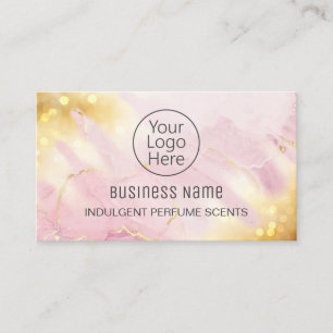 Professionell Shimmer Rosa Guld Parfym Visitkort