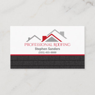 Professionell Shingles Roofing Construction Compan Visitkort