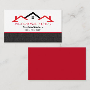 Professionell Shingles Roofing Construction Compan Visitkort