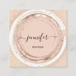 Professionell Shop SPA Ram Ro Glitter QR-kod för Fyrkantigt Visitkort