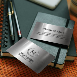 Professionell Silver Stainless Steel Metall Visitkort