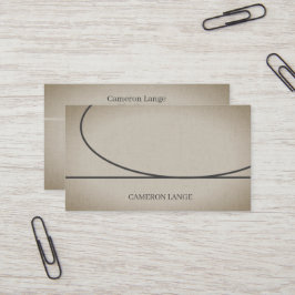 Professionell Simple Art, Khaki, Modern Visitkort