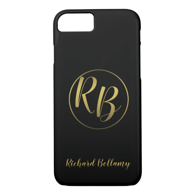 Professionell Simple Black Guld - iphone case Case-Mate iPhone Skal (Baksida)