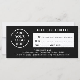 Professionell Simple Logotyp Boutique Gift Certifi