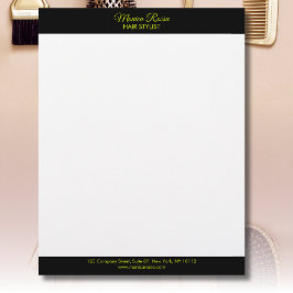Professionell Simple Modern Chartreuse Letterhead Brevhuvud