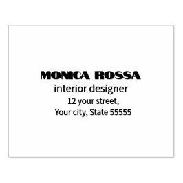 Professionell Simple Modern Neon Rosa Black Stämpel