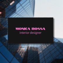 Professionell Simple Modern Neon Rosa Black