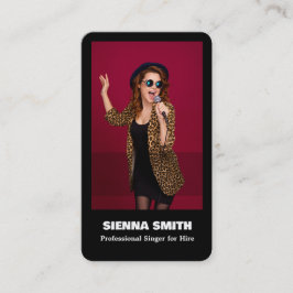 Professionell Singer Visitkort