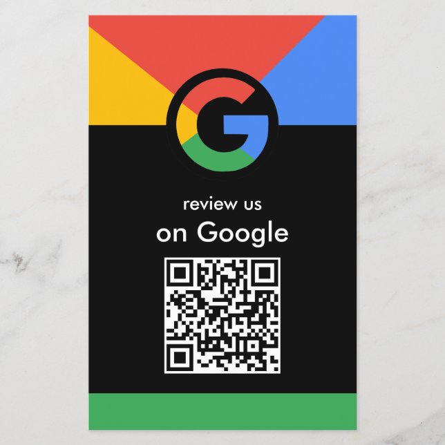 Professionell skanning för att granska Googles QR- Flygblad (Framsidan)