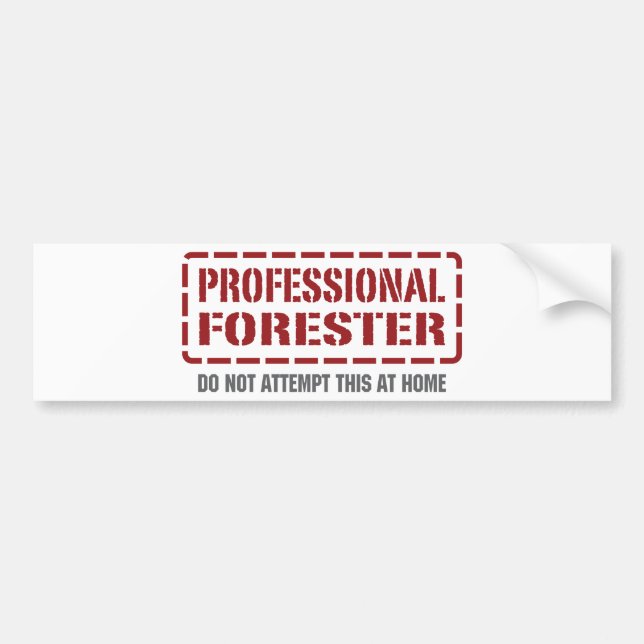 Professionell skogsmaskinist bildekal (Framsidan)