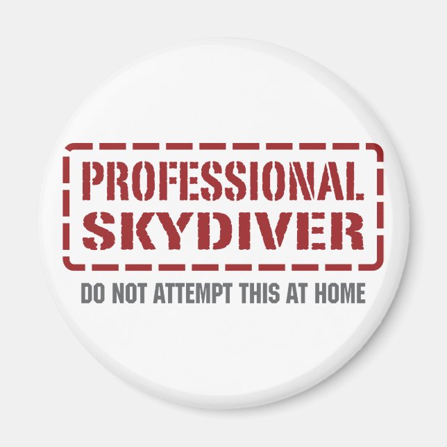 Professionell Skydiver Magnet (Framsidan)